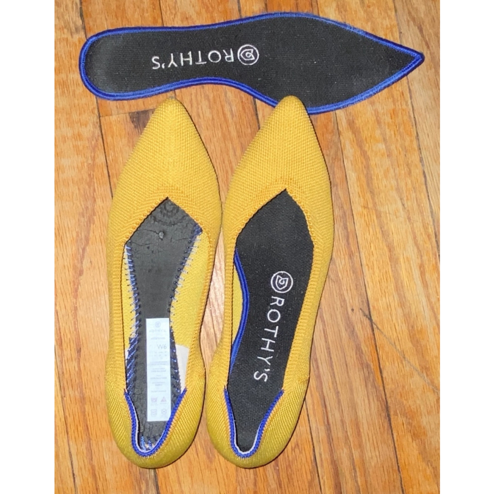 Rothy's The Point Marigold Yellow Size 6